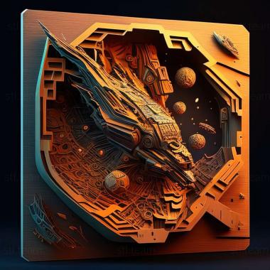 3D model Space Battle Core game (STL)